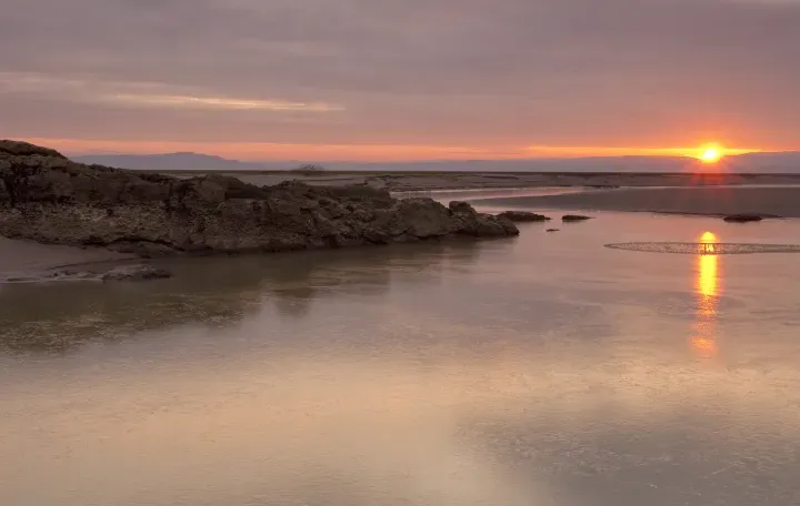Sunset on Humphrey Head