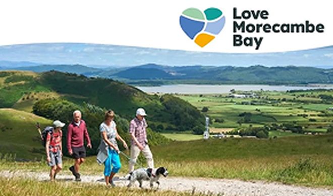 People walking in the Bay